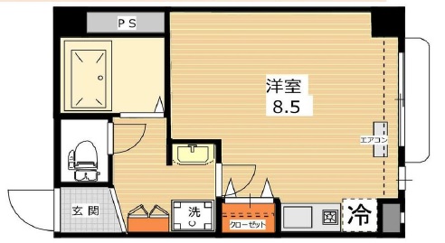 チサンマンション三軒茶屋201の間取り