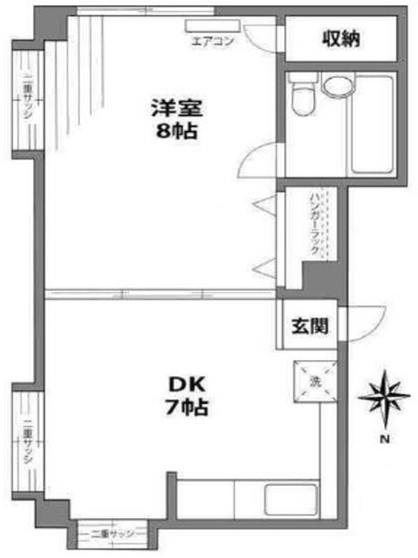 ドエル大橋201の間取り