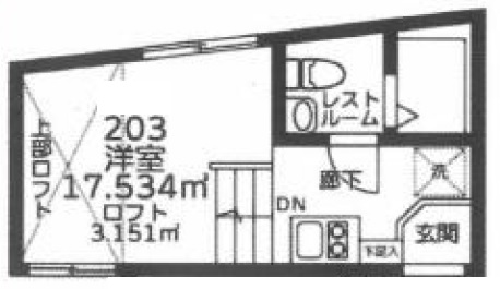 Sora渋谷203の間取り