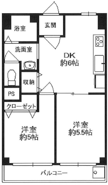 グリーンサイド305の間取り