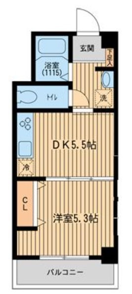 東信松涛マンション302の間取り