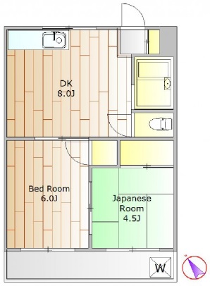 カーサ岩波202の間取り