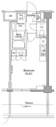ザ・パークハビオ三軒茶屋テラス102の間取り
