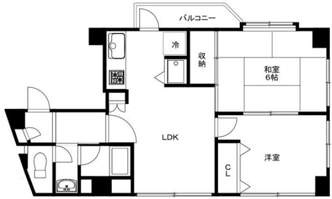クロスポイント三軒茶屋301の間取り