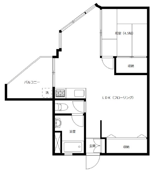 カーサ青葉台703の間取り