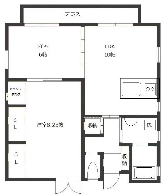 マベイン駒沢101の間取り