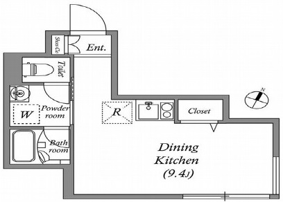 LEGALAND中目黒ANNEX102の間取り