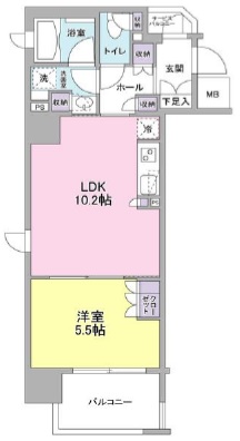 フレアージュ恵比寿1004の間取り