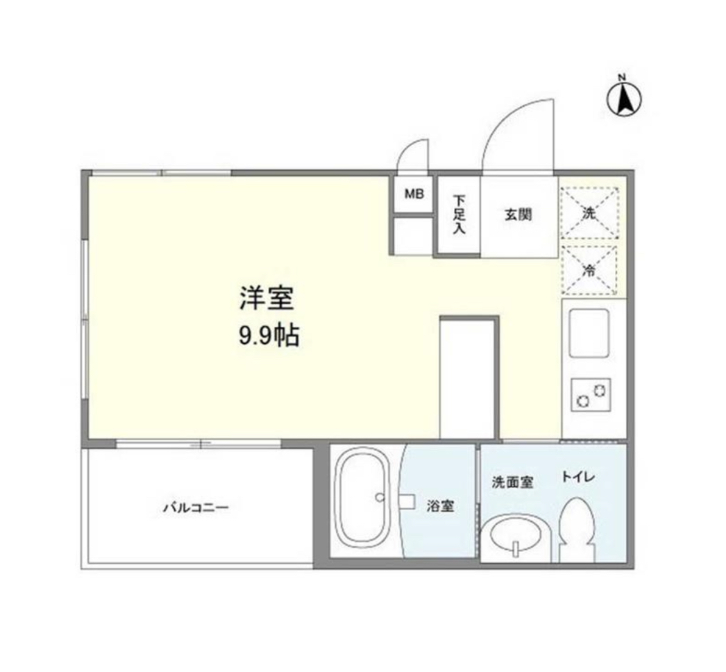 三軒茶屋HiLLz(三軒茶屋ヒルズ)401の間取り
