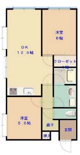 ウィンド下馬201の間取り