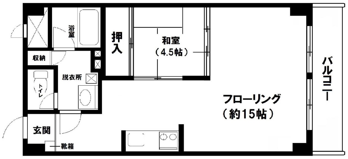 秀和目黒清水池レジデンス404の間取り