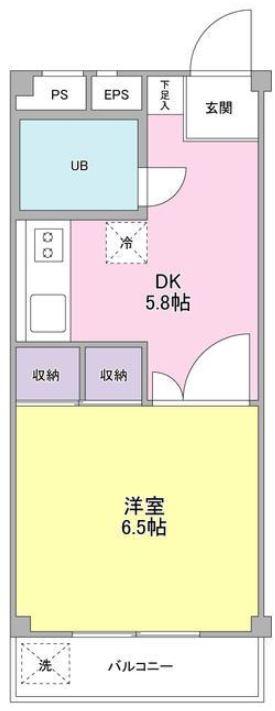 リバーハイツ203の間取り