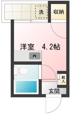 セザール祐天寺406の間取り