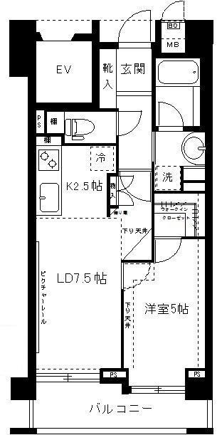 エスコート学芸大学602の間取り