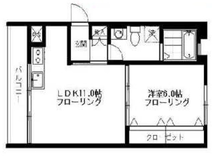 クローバーハウス壱番館204の間取り