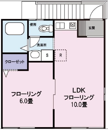 エスポワール五本木201の間取り