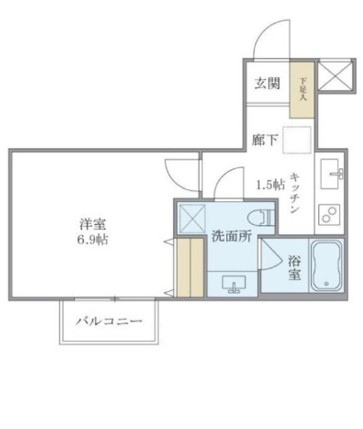 グランデュオ駒沢Ⅱ304の間取り