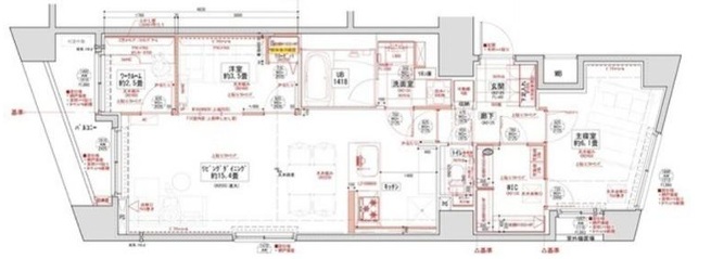 THEパームス代々木上原コスモテラス303の間取り