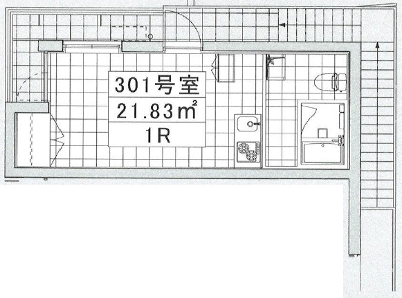 サザンビュー池尻301の間取り