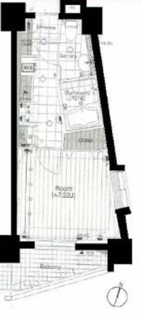 グランデュオ三宿703の間取り