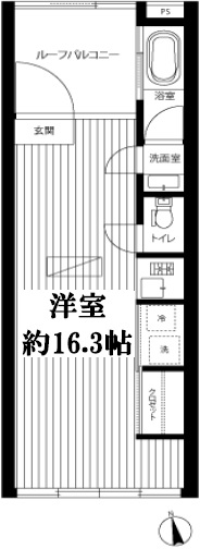 パークジオ学芸大学405の間取り