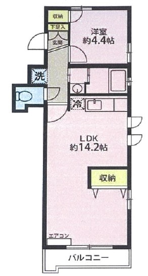 エクセル弦巻204の間取り