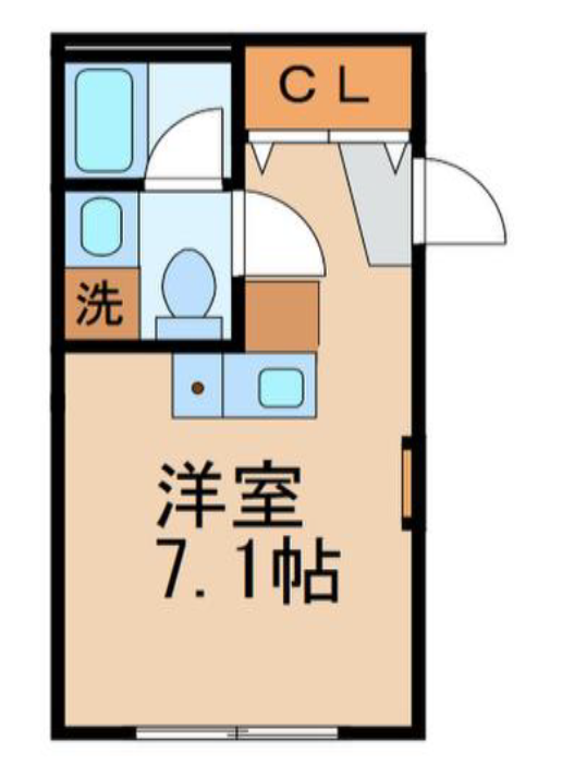 La Blancheur KOMAZAWA(ラ・ブランシュール駒沢)203の間取り