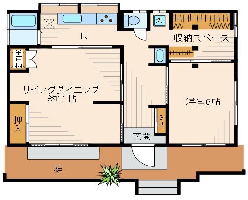 グリーンハウス1Fの間取り