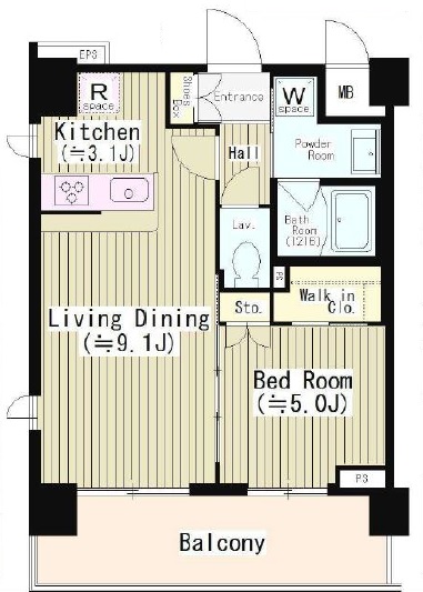 エディアン目黒本町503の間取り