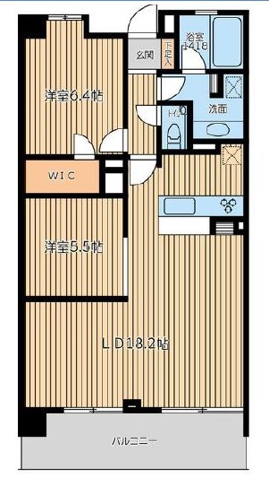 HF学芸大学レジデンスⅡ305の間取り