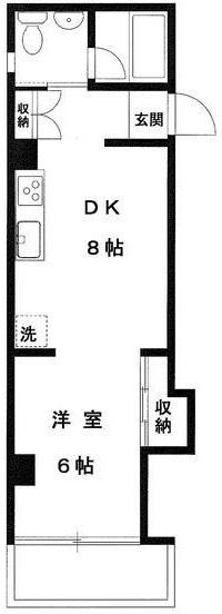 ハイツ岡本201の間取り