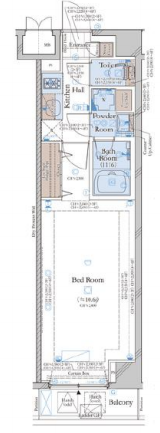 コンシェリア目黒　ＴＨＥ　ＲＥＳＩＤＥＮＣＥ502の間取り