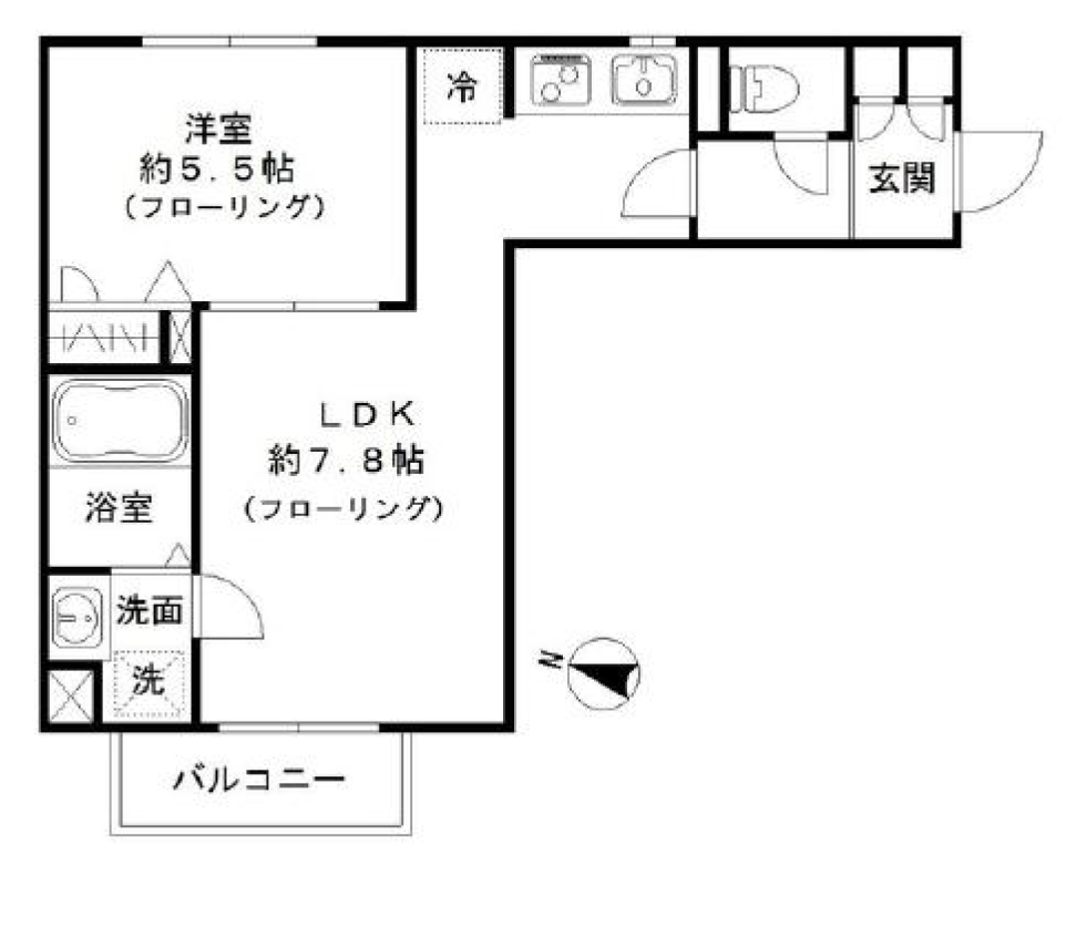 エムズハウス205の間取り