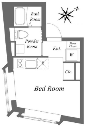 EXAM中目黒Ⅲ402の間取り