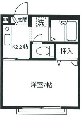 フローラN202の間取り