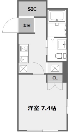 QUI E ORA（クイエオーラ）301の間取り