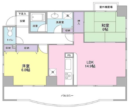 グランドゥール広尾703の間取り