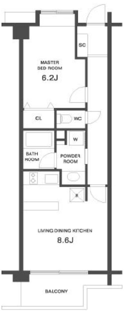 ガーデン目黒平町206の間取り