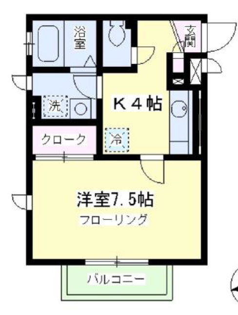 メルヴェイユ碑文谷101の間取り