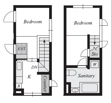 プラチナコート自由が丘RESIDENCE203の間取り