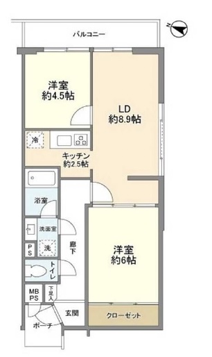 代官山風の館205の間取り