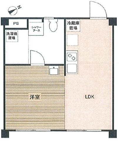 高輪マンション303の間取り