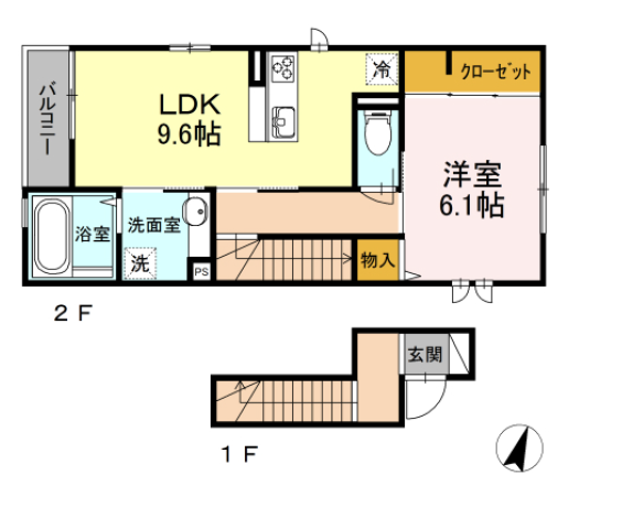 House祐天寺（ハウス祐天寺）203の間取り