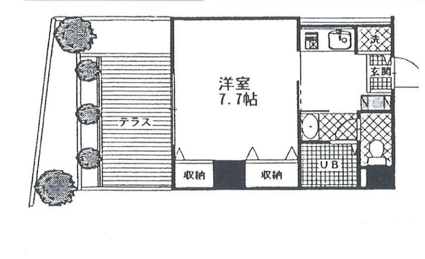 ラビュール三宿１０２の間取り