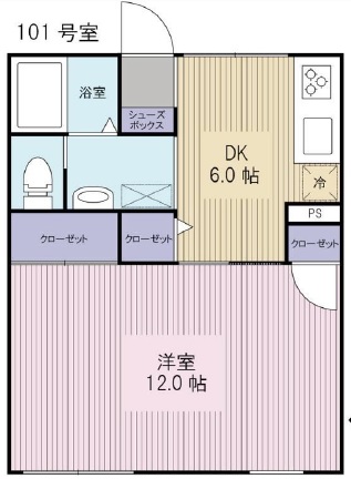 ガーデンハウス三軒茶屋101の間取り