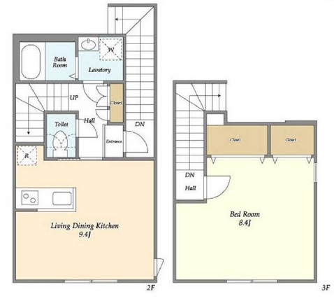 ウェルスクエア下北沢201の間取り