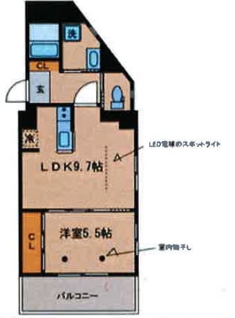 クレール三軒茶屋303の間取り