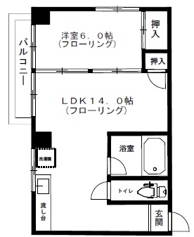 松濤マンション302の間取り