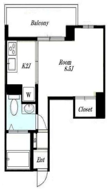 恵比寿パークテラス501の間取り