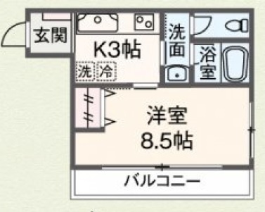谷ビル402の間取り